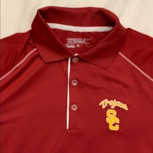 Nike Golf Tour Performance Dri Fit USC Men’s Short Sleeve Polo Shirt Small